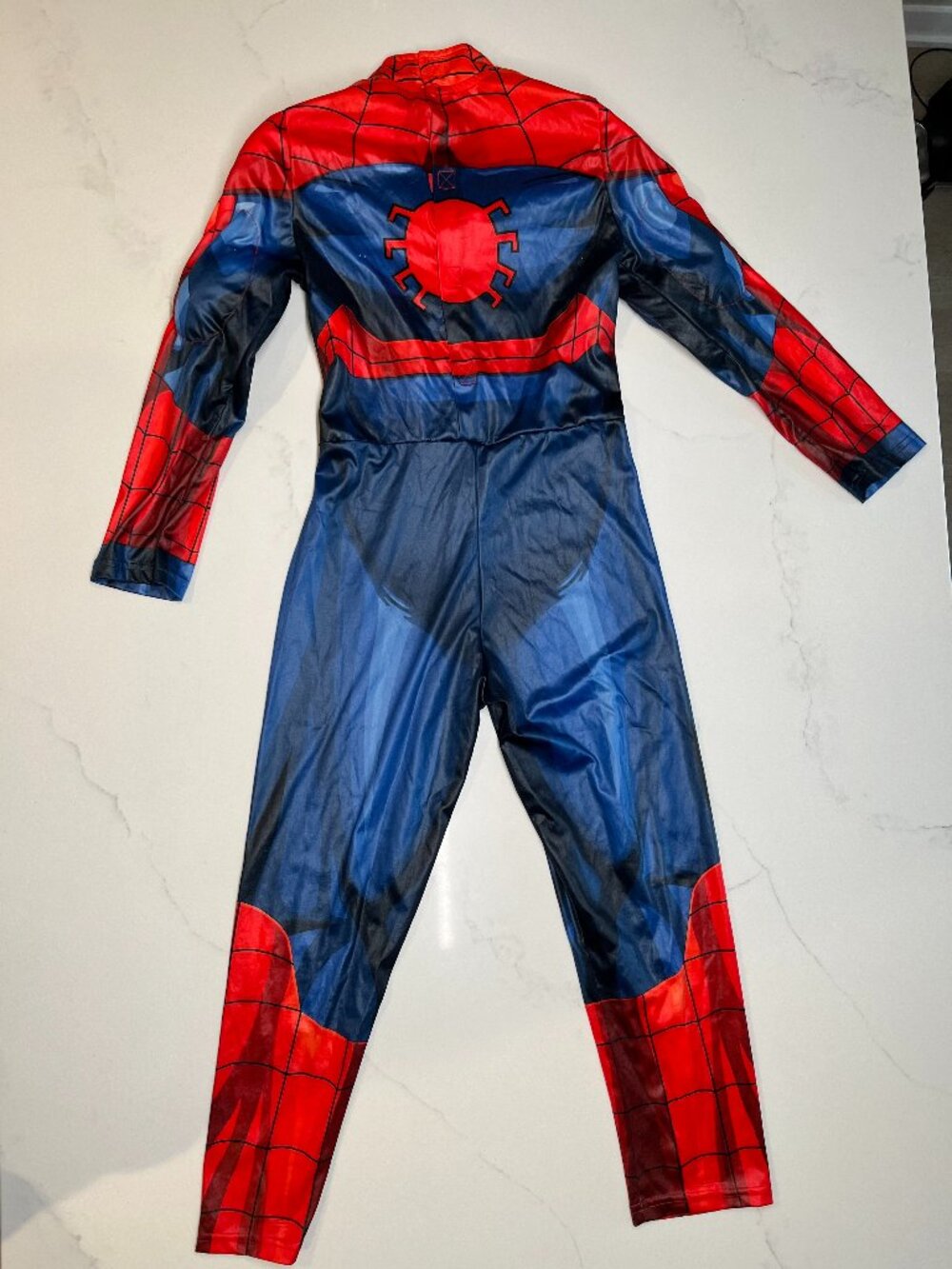 Disney Marvel Spider-Man Muscle Costume Kids w/ light up gloves Size 7/8 Medium
